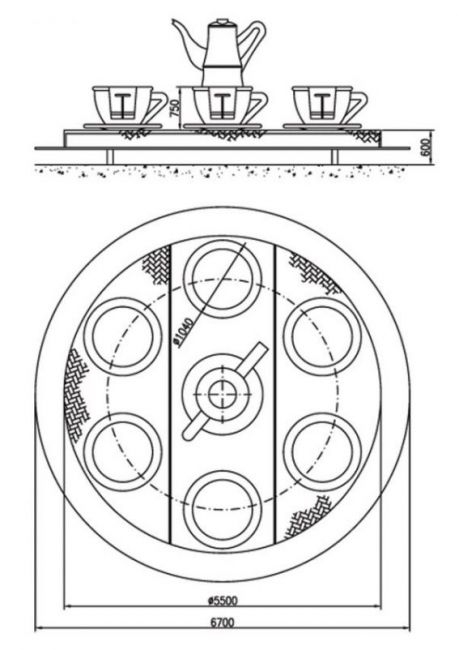 Tea Cups Ride Outline TEA CUPS – NICE FLOWERS - Technical Park - Amusement Rides and ...
