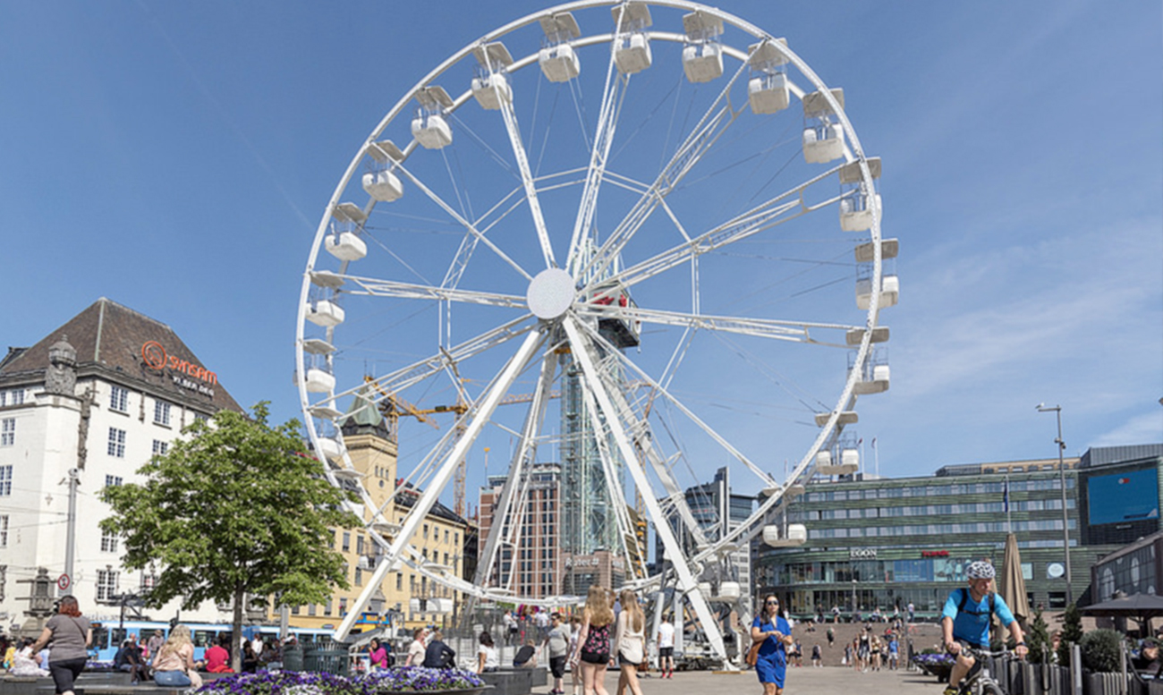 ferris wheel technical park amusement rides and rotation and revolution