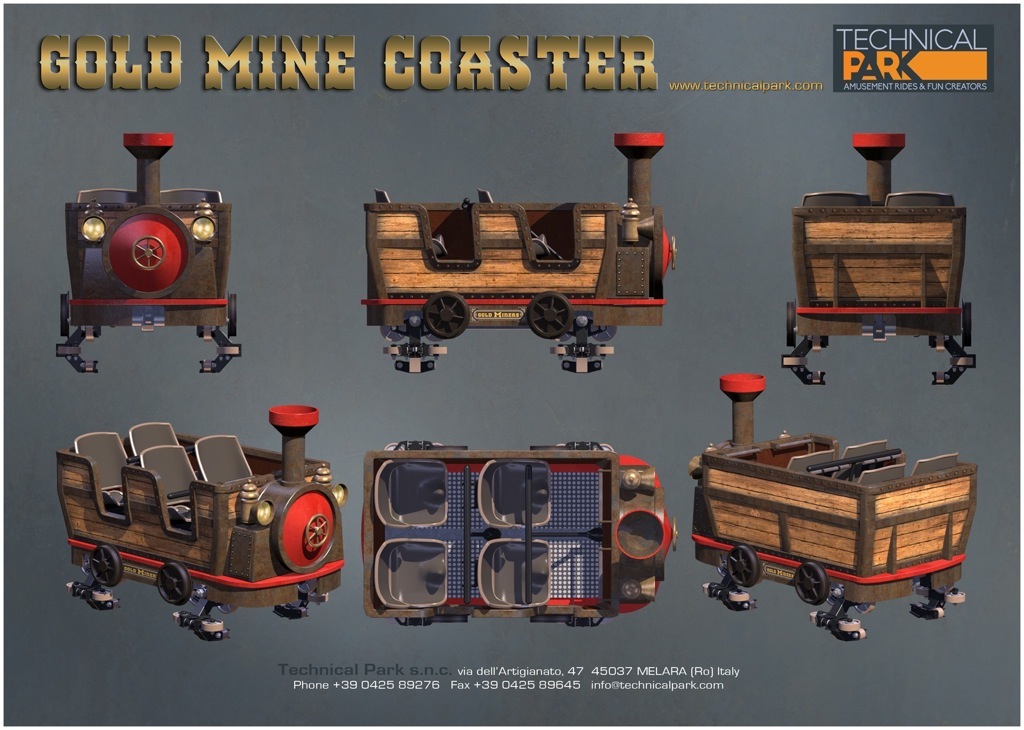 GOLD MINE COASTER Technical Park Amusement Rides and amusement